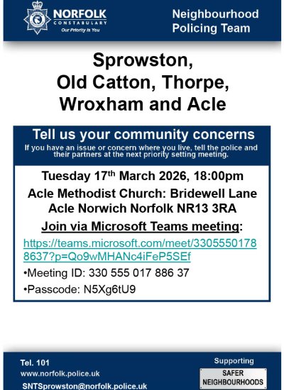 17/03/2026 at 18:00pm - Safer Neighbourhood Action Panel (SNAP)