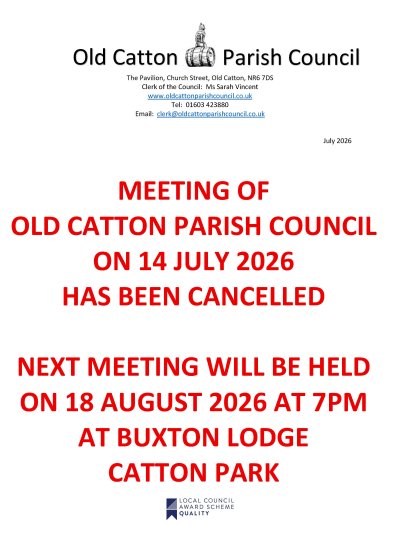 Meeting Cancelled