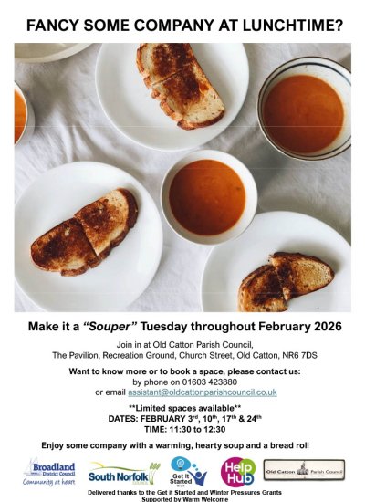 Company at lunchtime on Tuesdays in February 2026