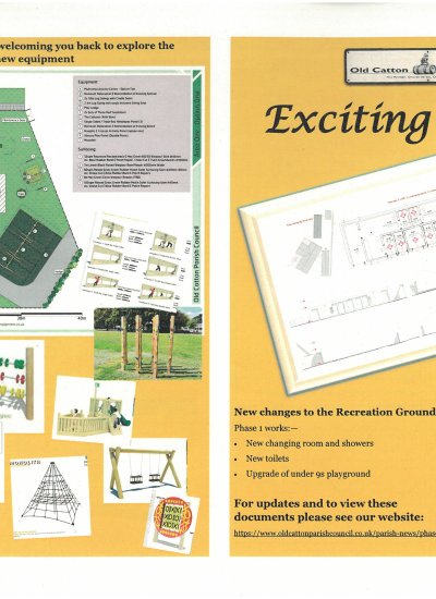 Phase 1 Changes to Recreation Ground - Update